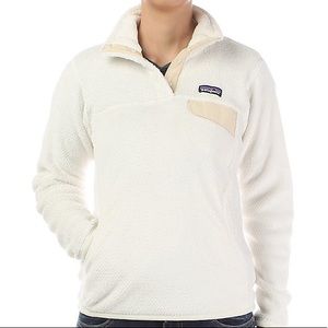 Patagonia White Cream Fleece Pullover
